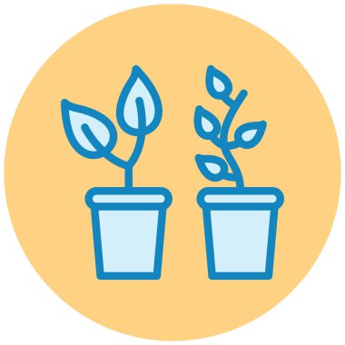 Bitki. Web simgesi basit tasarım