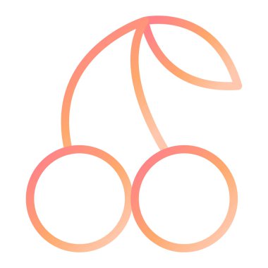 Kirazlı modern simge vektör çizimi