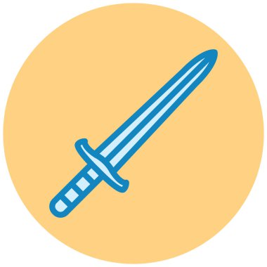 Kılıç. Web simgesi basit illüstrasyon