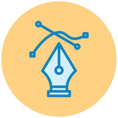 Kalem. Web simgesi basit illüstrasyon