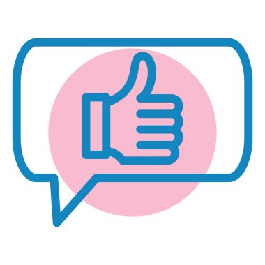 Sohbet kabarcığı vektör illüstrasyonu