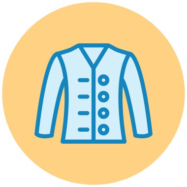 Ceket. Web simgesi basit illüstrasyon