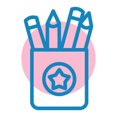 Yiyecek ve içecek çizgisi simgesinin vektör çizimi