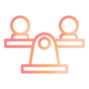 Denge Salınımı Modern simge vektör çizimi 