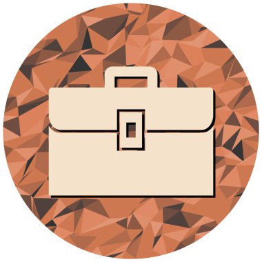 Çanta. Web simgesi basit illüstrasyon