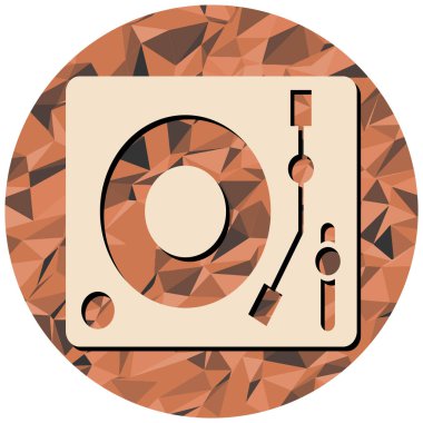 Dairesel bir simgenin vektör illüstrasyonu