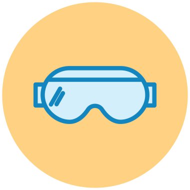 Gözlükler. Web simgesi basit illüstrasyon