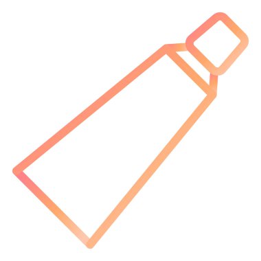 Diş macunu. Web simgesi basit illüstrasyon 