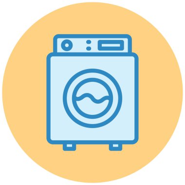Çamaşır makinesi vektör simgesi