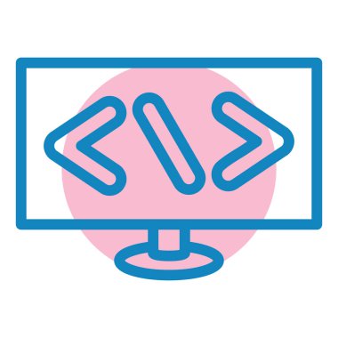 Bilgisayar ekranı. Web simgesi