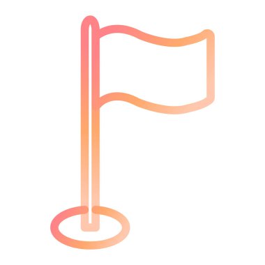 bayrak ikonu vektör illüstrasyonu 