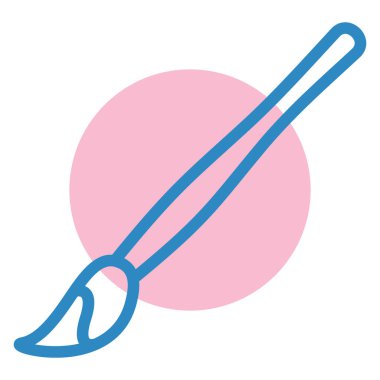 Boya fırçası. Basit resimleme