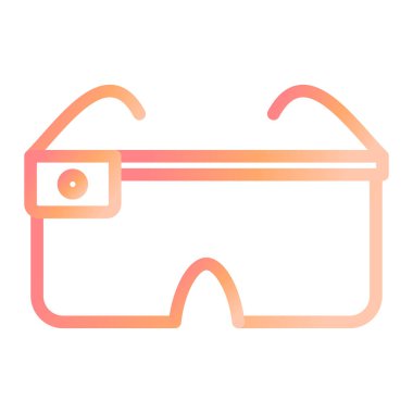 Akıllı Gözlükler modern ikon vektör çizimi