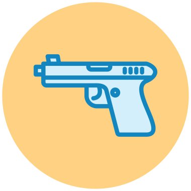 Silah modern simgesinin vektör illüstrasyonu