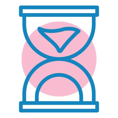 Kum saati. Web simgesi basit illüstrasyon