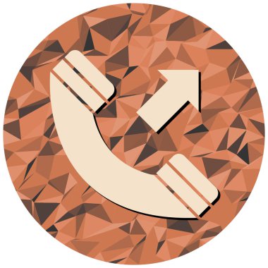 Telefon ikonu. vektör illüstrasyonu