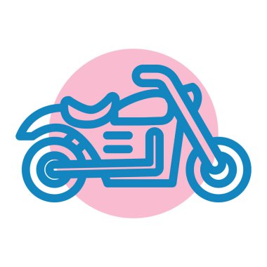 motosiklet simgesi vektör illüstrasyonu