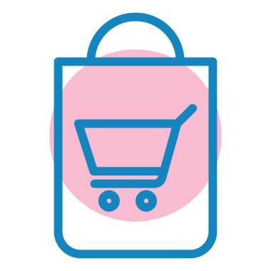 Alışveriş çantası. Basit tasarım