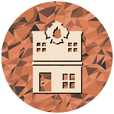 Bir ev simgesinin vektör illüstrasyonu