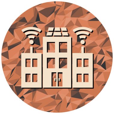 akıllı ev, simge, sembol, illüstrasyon, vektör