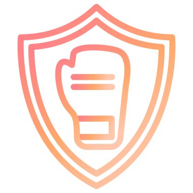 Savaş Kalkanı. Web simgesi basit illüstrasyon