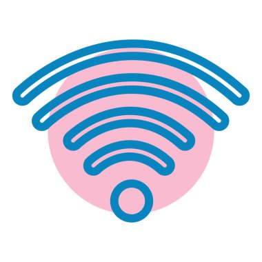 wifi simgesi vektör illüstrasyonu
