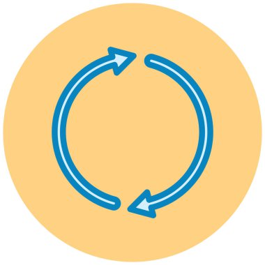 Yenile. Web simgesi basit illüstrasyon