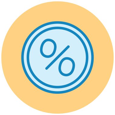 İndirim. Web simgesi basit illüstrasyon