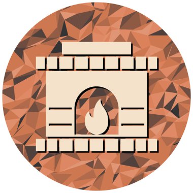 Şenlik ateşi. Web simgesi basit tasarım