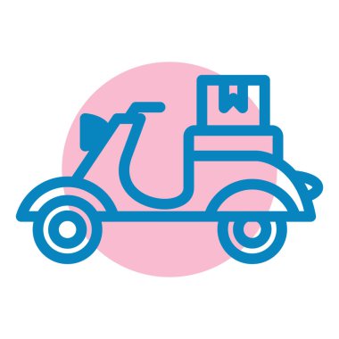 Mobilet. Web simgesi basit illüstrasyon