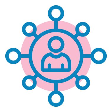 şebeke. Web simgesi basit illüstrasyon