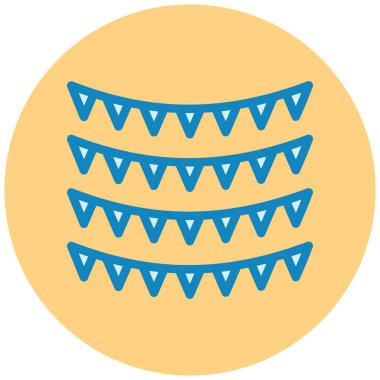 Parti. Web simgesi basit illüstrasyon