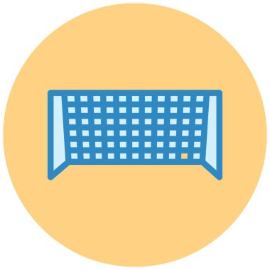 Futbol. Web simgesi basit illüstrasyon