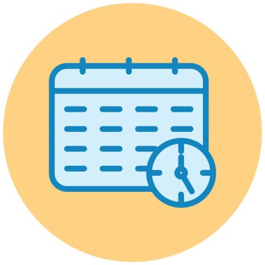 Takvim. Web simgesi basit illüstrasyon