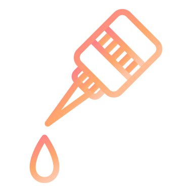 Kişisel ve ticari kullanım için Sıvı Yapıştırıcı vektör çizimi.