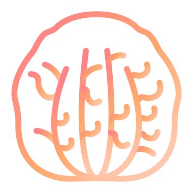 Radicchio modern simge vektör çizimi