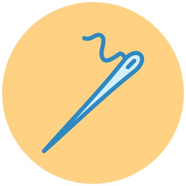 Bir iğne simgesinin vektör illüstrasyonu