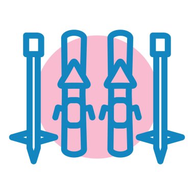 Kamp malzemelerinin vektör çizimi