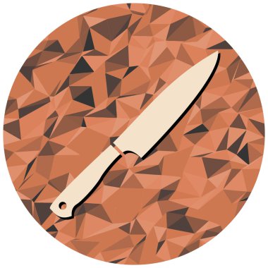 Bıçak. Web simgesi basit illüstrasyon