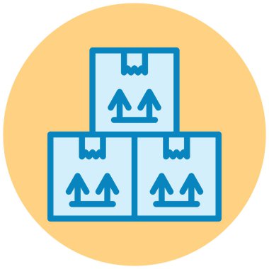 Teslimat. Web simgesi basit illüstrasyon