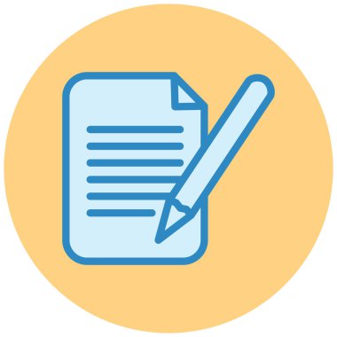 Belge. Web simgesi basit illüstrasyon