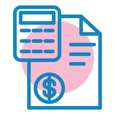 Para için. Web simgesi basit illüstrasyon