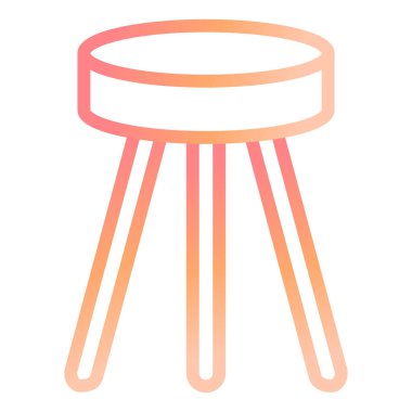 Dışkı modern ikon vektör çizimi 