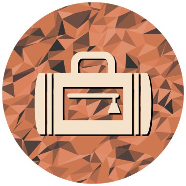 Çanta. Web simgesi basit illüstrasyon