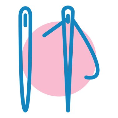 Bir iğnenin vektör illüstrasyonu