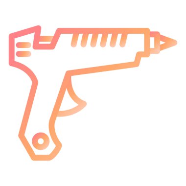 Yapıştırıcı Silahı modern ikon vektör çizimi 