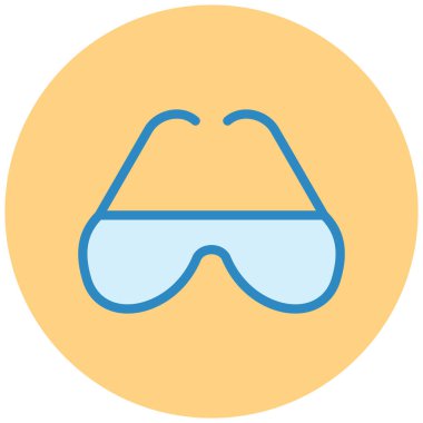 Gözlük. Web simgesi vektör illüstrasyonu