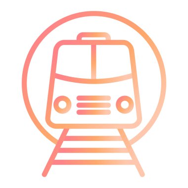 tren simgesi vektör illüstrasyonu