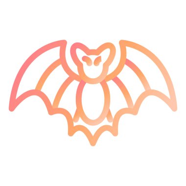 Yarasa. Web simgesi basit illüstrasyon 