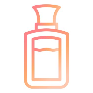 Parfüm şişesi ikonu. Web için şampuan karıştırıcı vektör simgelerinin basit çizimi